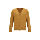 Brooksfield Yellow Fleece Wool Cardigan